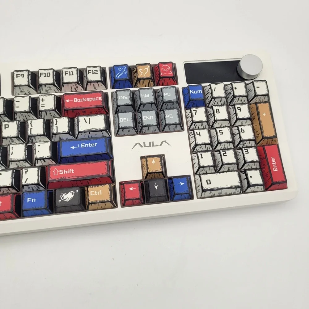 AULA F106 PRO Gaming Keyboard – Wireless RGB, Comic Mix, Blaze Hot-Swap